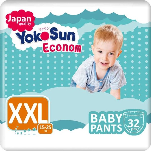 YOKOSUN ECONOM ПОДГУЗНИКИ-ТРУСИКИ XXL (15-25КГ) ПОДГУЗНИКИ ДЕТСКИЕ-ТРУСЫ №32