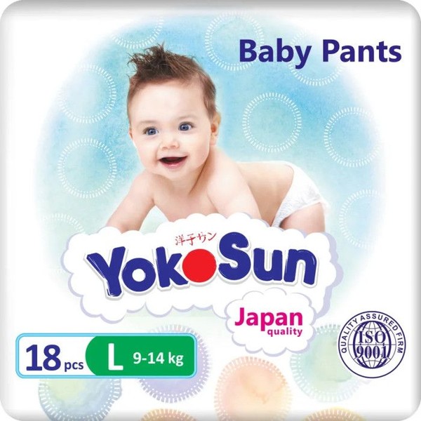 YOKOSUN ПОДГУЗНИКИ-ТРУСИКИ L (9-14КГ) ПОДГУЗНИКИ ДЕТСКИЕ-ТРУСЫ №18