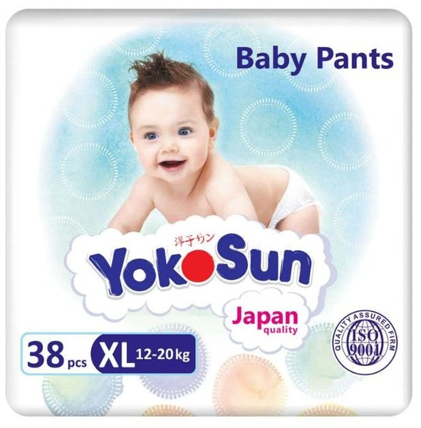 YOKOSUN ПОДГУЗНИКИ-ТРУСИКИ XL (12-20КГ) ПОДГУЗНИКИ ДЕТСКИЕ-ТРУСЫ №38