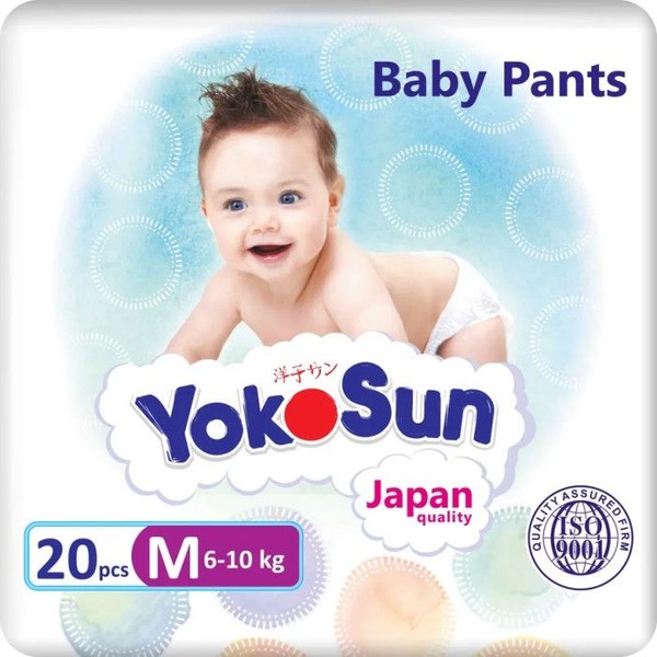 YOKOSUN ПОДГУЗНИКИ-ТРУСИКИ M (6-10КГ) ПОДГУЗНИКИ ДЕТСКИЕ-ТРУСЫ №20