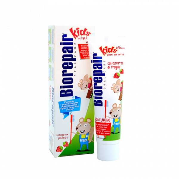 BIOREPAIR ЗУБН ПАСТА Д/ДЕТЕЙ KIDS STRAWBERRY/ЗЕМЛЯНИКА С 0-6 ЛЕТ ЗУБНАЯ ПАСТА ДЕТСКАЯ 50 МЛ №1