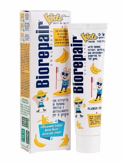 BIOREPAIR ЗУБН ПАСТА Д/ДЕТЕЙ KIDS БАНАН 0-6 ЛЕТ ЗУБНАЯ ПАСТА ДЕТСКАЯ 50 МЛ №1
