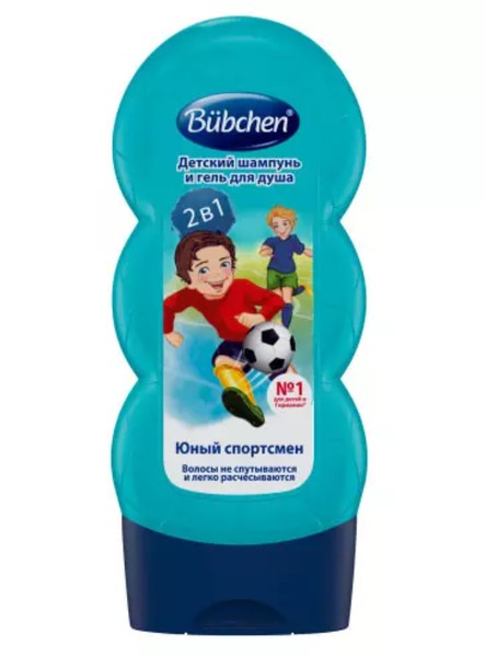BUBCHEN ШАМПУНЬ И ГЕЛЬ Д/ДУША 2В1 ЮНЫЙ СПОРТСМЕН ШАМПУНЬ ДЛЯ ВОЛОС И ТЕЛА ДЛЯ ДЕТЕЙ 230 МЛ №1