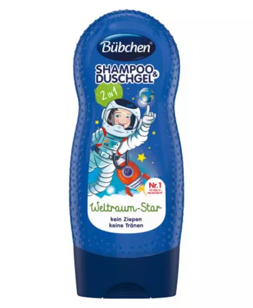 BUBCHEN ШАМПУНЬ И ГЕЛЬ Д/ДУША 2В1 ОТВАЖНЫЙ КОСМОНАВТ ШАМПУНЬ ДЛЯ ВОЛОС И ТЕЛА ДЛЯ ДЕТЕЙ 230 МЛ №1