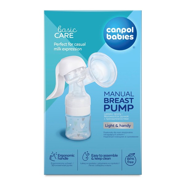 CANPOL BABIES МОЛОКООТСОС BASIC РУЧНОЙ С ПРИНАДЛЕЖНОСТЯМИ 12/216 МОЛОКООТСОС РУЧНОЙ №1