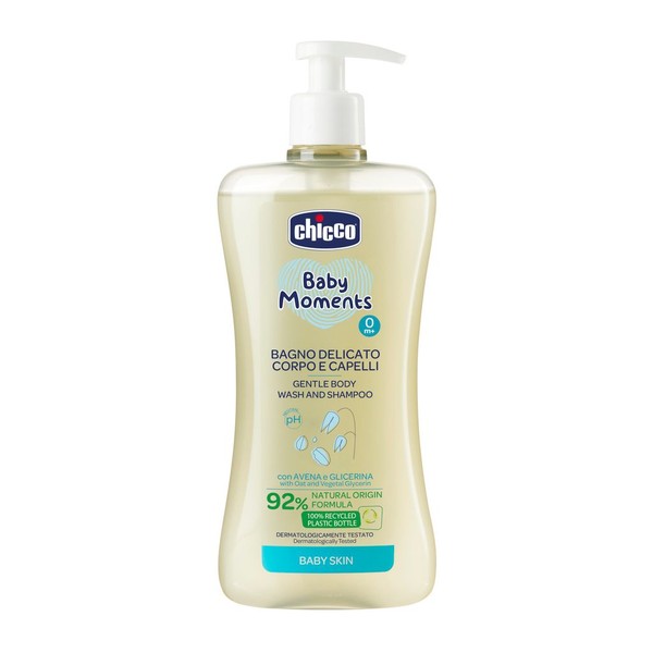 CHICCO BABY MOMENTS ПЕНА ДЛЯ ТЕЛА И ВОЛОС НЕЖНАЯ КОСМЕТИЧЕСКАЯ ПЕНА 500 МЛ №1