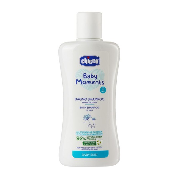 CHICCO BABY MOMENTS ПЕНА И ШАМПУНЬ БЕЗ СЛЕЗ ШАМПУНЬ 2 В 1 200 МЛ №1