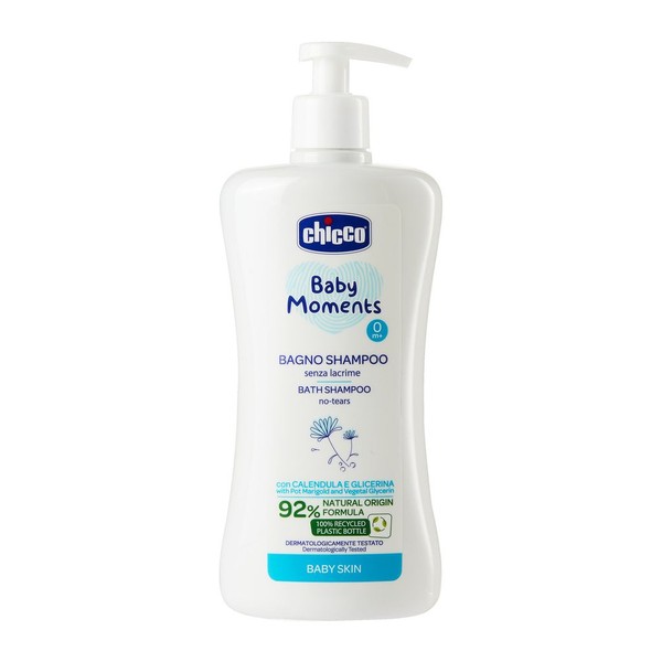 CHICCO BABY MOMENTS ПЕНА И ШАМПУНЬ БЕЗ СЛЕЗ ШАМПУНЬ 2 В 1 500 МЛ №1