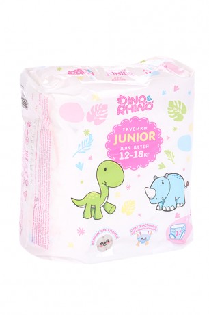 DINO&RHINO ПОДГУЗНИКИ-ТРУСИКИ Д/ДЕТЕЙ JUNIOR (12-18КГ) ПОДГУЗНИКИ ДЕТСКИЕ-ТРУСЫ    №17