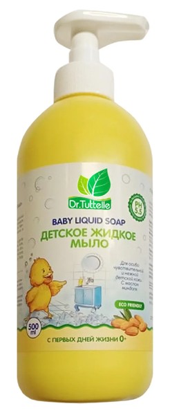 DR.TUTTELLE МЫЛО ЖИДКОЕ ДЕТСКОЕ С МАСЛОМ МИНДАЛЯ МЫЛО ЖИДКОЕ ДЕТСКОЕ  500 МЛ №1