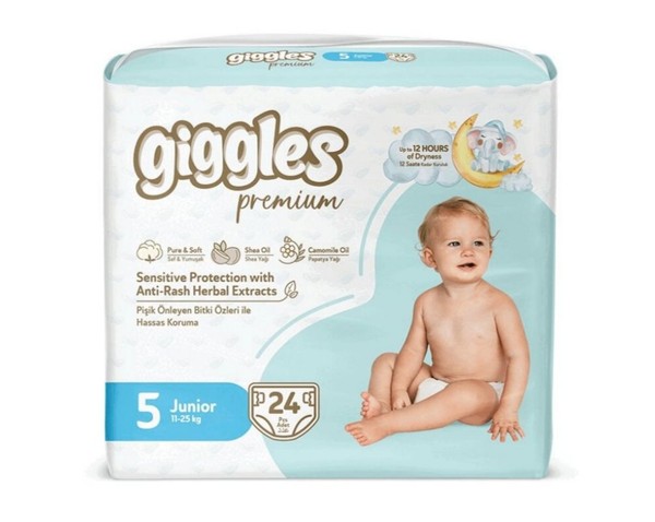 GIGGLES PREMIUM ПОДГУЗНИКИ ДЕТСКИЕ JUNIOR (Р5) 11-25КГ ПОДГУЗНИКИ ДЕТСКИЕ №24