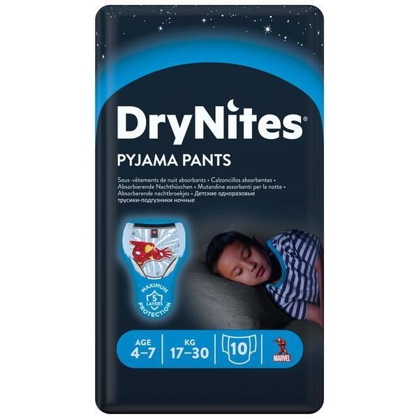 HUGGIES DRYNITES ТРУСИКИ Д/ДЕВОЧЕК 17-30 КГ 4-7 ЛЕТ ПОДГУЗНИКИ ДЕТСКИЕ №10