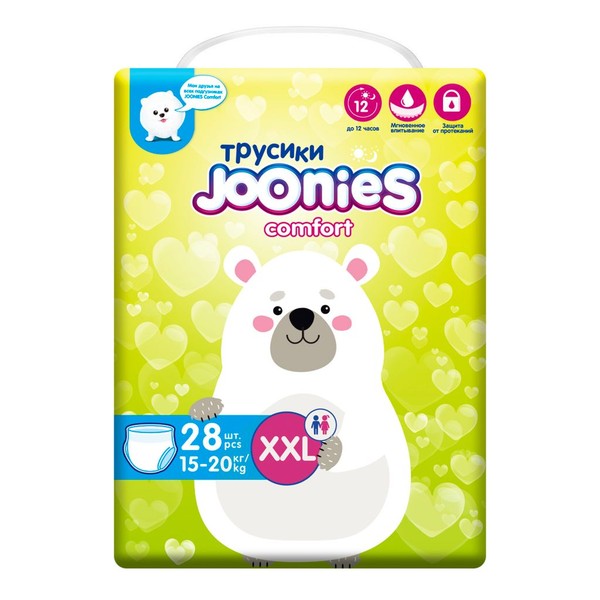 JOONIES COMFORT ПОДГУЗНИКИ XXL 15-20 КГ ПОДГУЗНИКИ ДЕТСКИЕ №28