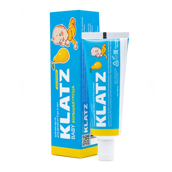 KLATZ KIDS ЗУБН ПАСТА Д/ДЕТЕЙ БОЛЬШАЯ ГРУША ЗУБНАЯ ПАСТА ДЕТСКАЯ 40 МЛ №1