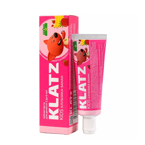KLATZ KIDS ЗУБН ПАСТА ДЛЯ ДЕТЕЙ МИ-МИ-МИШКИ КЛУБНИКА-БАНАН ЗУБНАЯ ПАСТА ДЕТСКАЯ 40 МЛ №1