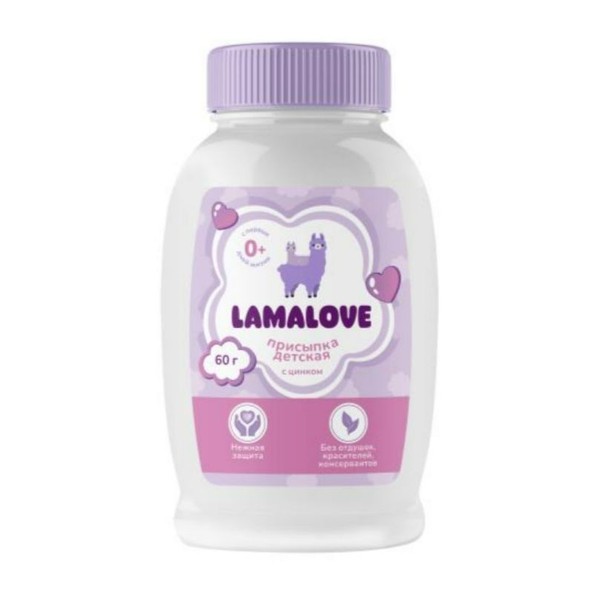 LAMALOVE ПРИСЫПКА ДЕТСКАЯ БЕЗ ОТДУШКИ ПРИСЫПКА ДЛЯ ДЕТЕЙ  60 Г №1