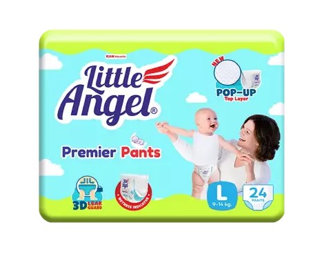 LITTLE ANGEL ПОДГУЗНИКИ ДЕТСКИЕ-ТРУСЫ ПОДГУЗНИКИ ДЕТСКИЕ-ТРУСЫ L   №24