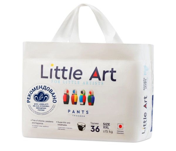 LITTLE ART ПОДГУЗНИКИ-ТРУСИКИ ДЕТСКИЕ РАЗМЕР XXL (15+КГ) ПОДГУЗНИКИ ДЕТСКИЕ-ТРУСЫ №36