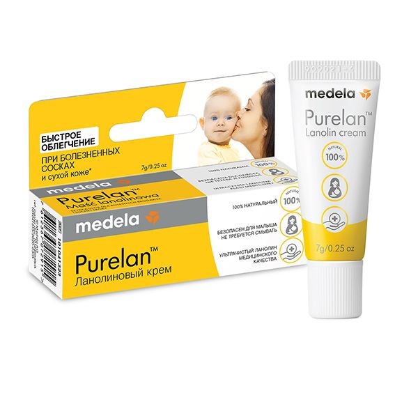 MEDELA PURELAN КРЕМ Д/СОСКОВ ЛАНОЛИНОВЫЙ КОСМЕТИЧЕСКИЙ КРЕМ 7 Г №1