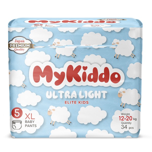 MYKIDDO ELITE KIDS ПОДГУЗНИКИ-ТРУСИКИ ДЛЯ ДЕТЕЙ УЛЬТРАТОНКИЕ Р. 5 /XL (12-20КГ) ПОДГУЗНИКИ ДЕТСКИЕ-ТРУСЫ №34