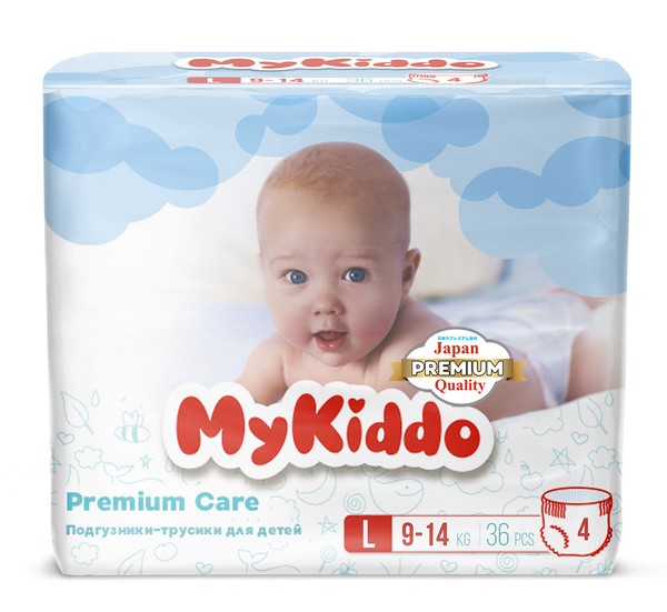 MYKIDDO PREMIUM ПОДГУЗНИКИ-ТРУСИКИ ДЕТСКИЕ Р. 4 /L (9-14 КГ) ПОДГУЗНИКИ ДЕТСКИЕ-ТРУСЫ №36