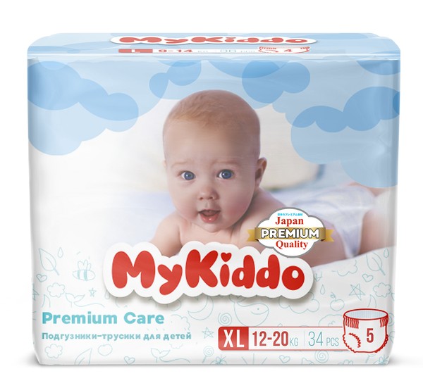 MYKIDDO PREMIUM ПОДГУЗНИКИ-ТРУСИКИ ДЕТСКИЕ Р. 5 /XL (12-20 КГ) ПОДГУЗНИКИ ДЕТСКИЕ-ТРУСЫ №34