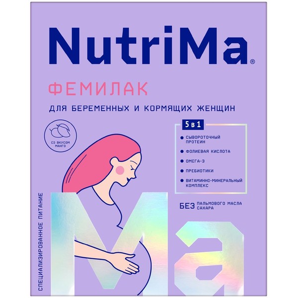 NUTRIMA ФЕМИЛАК ПИТАНИЕ ДЛЯ БЕРЕМЕННЫХ И КОРМЯЩИХ ЖЕНЩИН ВКУС МАНГО СМЕСЬ 350 МЛ №1