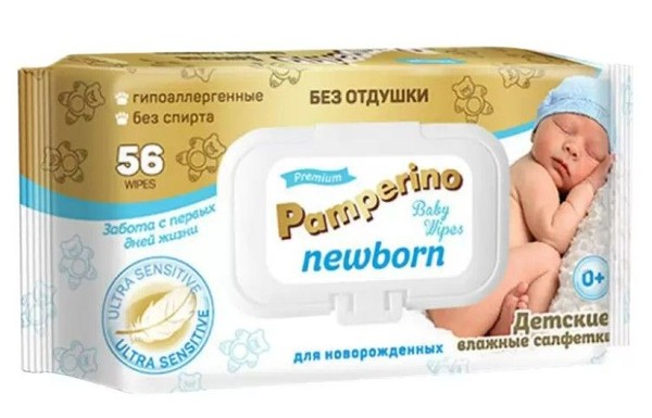 PAMPERINO NEWBORN САЛФЕТКИ ДЕТСК ВЛАЖН САЛФЕТКИ ВЛАЖНЫЕ ДЕТСКИЕ   №56