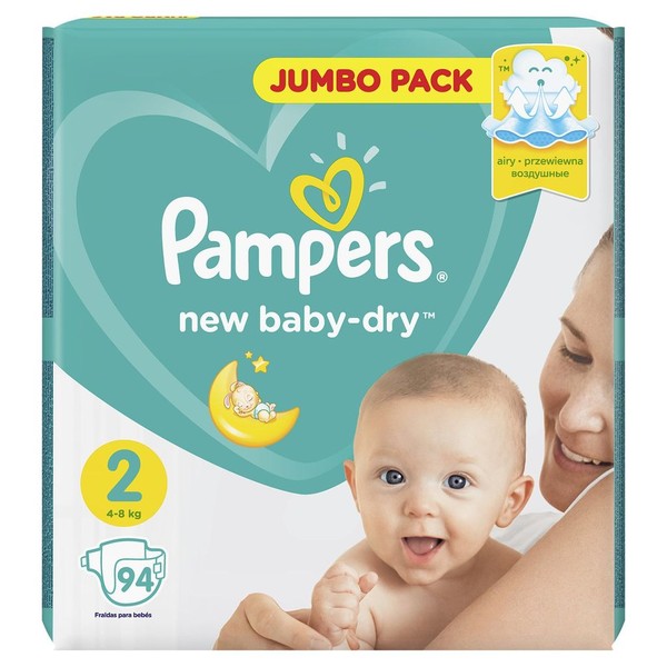 PAMPERS NEW BABY-DRY ПОДГУЗНИКИ 2 MINI 4-8КГ ПОДГУЗНИКИ ДЕТСКИЕ №94