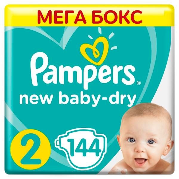 PAMPERS NEW BABY-DRY ПОДГУЗНИКИ 2 MINI 4-8КГ ПОДГУЗНИКИ ДЕТСКИЕ №144