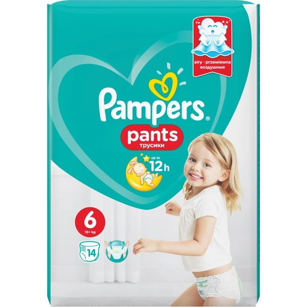 PAMPERS PANTS ТРУСИКИ 6 EXTRA LARGE 15+КГ ПОДГУЗНИКИ ДЕТСКИЕ-ТРУСЫ №14