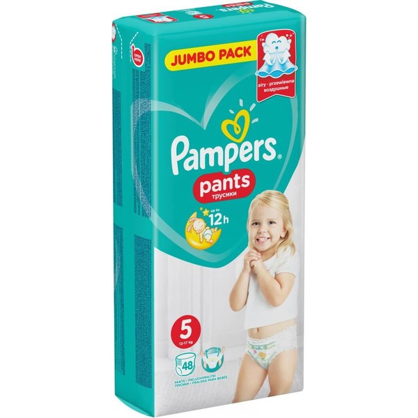PAMPERS PANTS ТРУСИКИ 5 JUNIOR 12-17КГ ПОДГУЗНИКИ ДЕТСКИЕ-ТРУСЫ №48