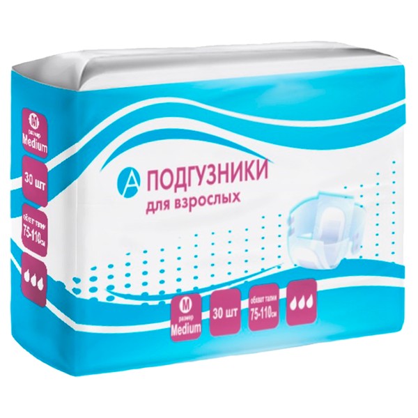 MEDHELP ПОДГУЗНИКИ Д/ВЗРОСЛЫХ ПОДГУЗНИКИ УРОЛОГИЧЕСКИЕ M   №30