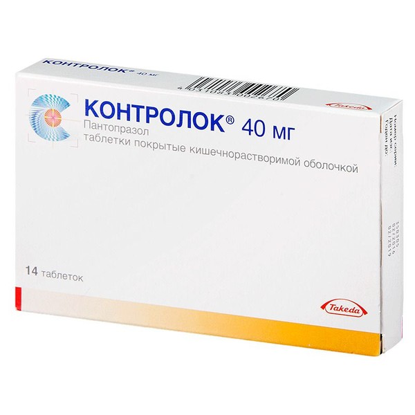 КОНТРОЛОК ТАБЛЕТКИ ПОКРЫТЫЕ КИШЕЧНОРАСТВОРИМОЙ ОБОЛОЧКОЙ 40 МГ   №14
