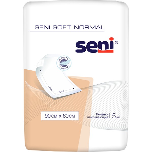 SENI SOFT NORMAL ПЕЛЕНКИ ВПИТЫВАЮЩИЕ 60Х90 СМ ПЕЛЕНКИ ВПИТЫВАЮЩИЕ ВЗРОСЛЫЕ   №5