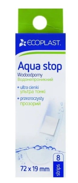 ECOPLAST AQUA STOP ПЛАСТЫРЬ МЕДИЦИНСКИЙ ПЛЕНКА НАБОР ПЛАСТЫРЬ   №8