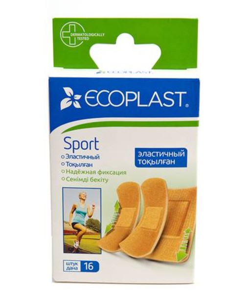 ECOPLAST SPORT НАБОР ПЛАСТЫРЕЙ ЭЛАСТИЧНЫХ ПЛАСТЫРЬ   №16