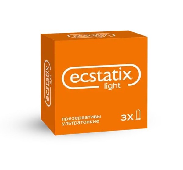ECSTATIX ПРЕЗЕРВАТИВЫ УЛЬТРАТОНКИЕ ПРЕЗЕРВАТИВ №3