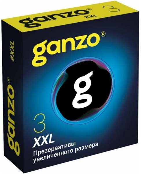 GANZO ПРЕЗЕРВАТИВЫ XXL (УВЕЛИЧЕННОГО РАЗМЕРА) ПРЕЗЕРВАТИВ    №3