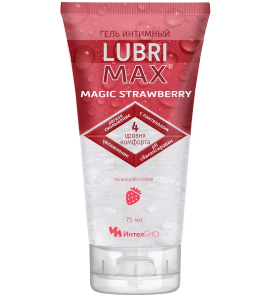 LUBRIMAX ГЕЛЬ-СМАЗКА ИНТИМ MAGIC STRAWBERRY ГЕЛЬ-ЛУБРИКАНТ 75 МЛ №1