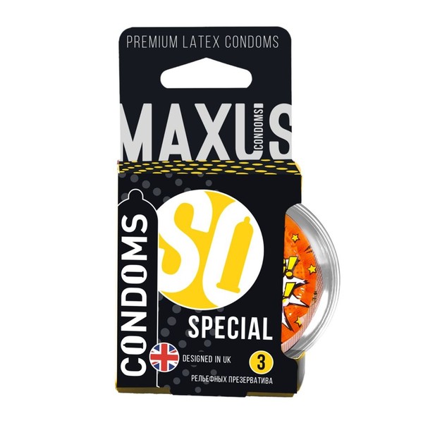 MAXUS ПРЕЗЕРВАТИВЫ AIR SPECIAL ТОЧЕЧНО-РЕБРИСТЫЕ ПРЕЗЕРВАТИВ    №3