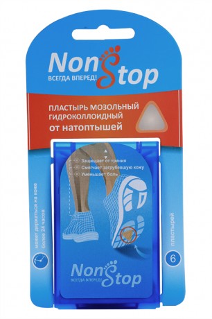 NONSTOP/НОНСТОП ПЛАСТЫРЬ ОТ СУХИХ МОЗ ГИДРОК 4,0Х4,2 СМ ПЛАСТЫРЬ ГИДРОКОЛЛОИДНЫЙ    №6
