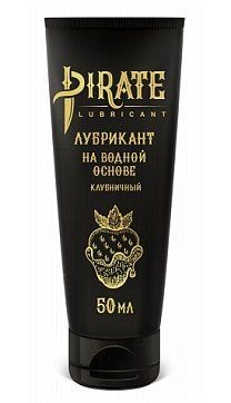PIRATE ЛУБРИКАНТ НА ВОДНОЙ ОСНОВЕ КЛУБНИЧНЫЙ ГЕЛЬ-ЛУБРИКАНТ  50 МЛ №1