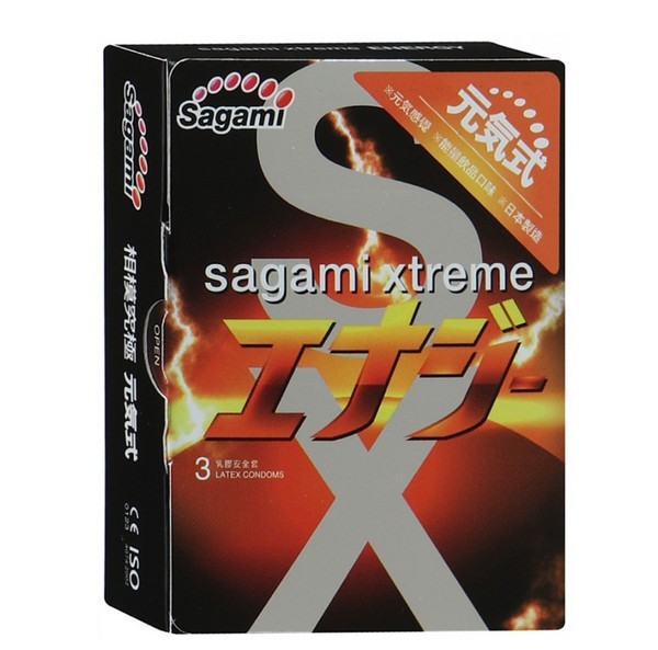SAGAMI XTREME ENERGY ПРЕЗЕРВАТИВЫ ПРЕЗЕРВАТИВ    №3