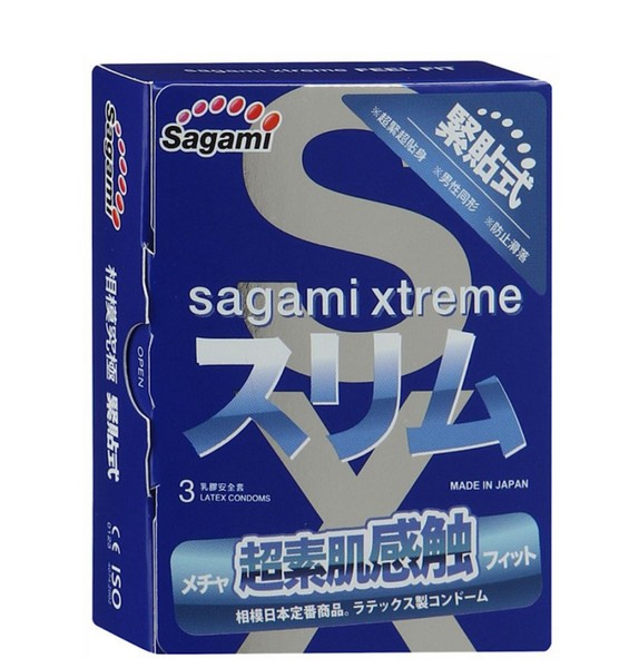 SAGAMI XTREME FEEL FIT ПРЕЗЕРВАТИВЫ ОБЛЕГАЮЩИЕ ПРЕЗЕРВАТИВ    №3