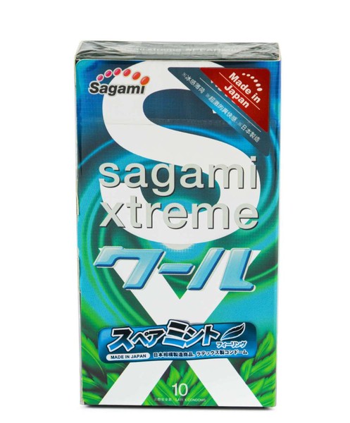 SAGAMI XTREME MINT ПРЕЗЕРВАТИВЫ СО ВКУСОМ МЯТЫ ПРЕЗЕРВАТИВ    №10
