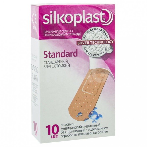 SILKOPLAST ПЛАСТЫРЬ STANDARD ПЛАСТЫРЬ №10