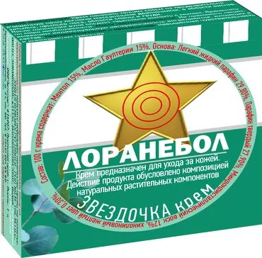 ЛОРАНЕБОЛ КРЕМ ЗВЕЗДОЧКА КОСМЕТИЧЕСКИЙ КРЕМ 7 Г №1