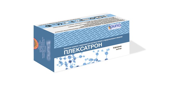 ПЛЕКСАТРОН (PLEXATHRON) ИМПЛАНТАТ Д/ВНУТРИСУСТАВНОГО/ПЕРИАРТИКУЛЯРНОГО ВВЕДЕНИЯ РАСТВОР ДЛЯ ВНУТРИСУСТАВНОГО И ОКОЛОСУХОЖИЛЬНОГО ВВЕДЕНИЯ 100 МКГ 2 МЛ №5