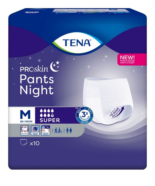 TENA PANTS NIGHT SUPER ПОДГУЗНИКИ-ТРУСЫ Д/ВЗР M ПОДГУЗНИКИ-ТРУСЫ УРОЛОГИЧЕСКИЕ   №10